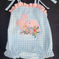 Blue Easter Bunny Applique Strap Girl Bubble Honeydew