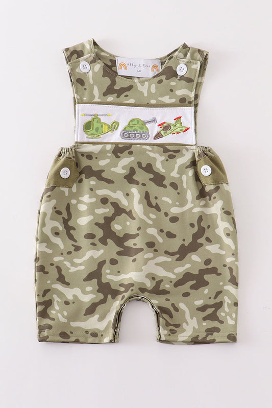 Camouflage Helicopter Applique Boy JonJon Honeydew