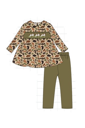 P007 - Camouflage Embroidery Girl Set - eta October Magic Group