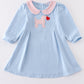 Blue Valentine Puppy Heart Dress Honeydew