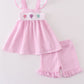 Pink Balloon Embroidery Girls 2 Piece Set Magic Group