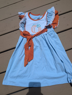 Blue Pumpkin Embroidered Dress Honeydew