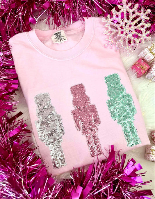 Trio Nutcracker Comfort Colors Short Sleeve Shirt - eta early November Southern Trade Wholesale