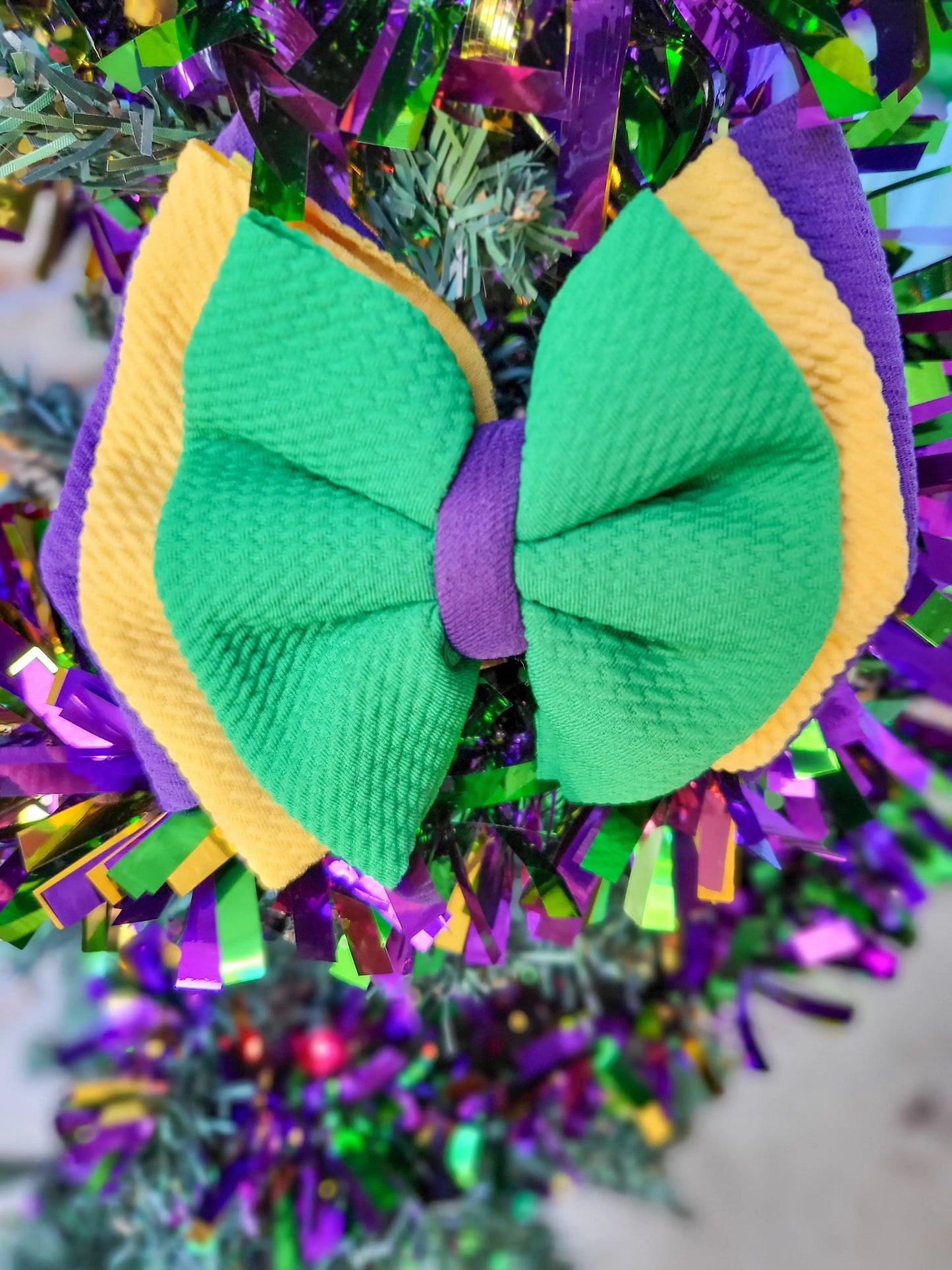 Mardi gras bow southernsweetpea